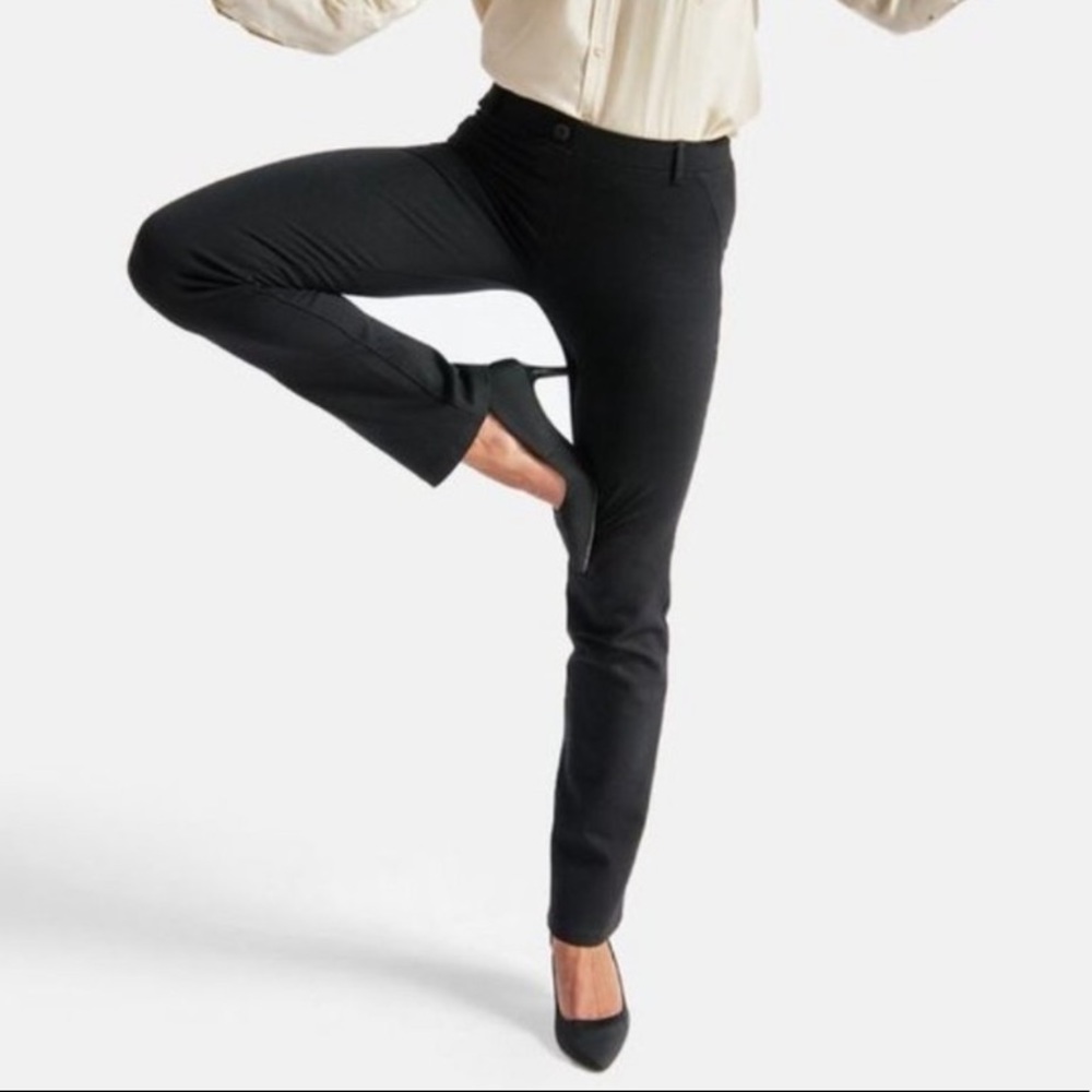 BETABRAND Black Dress Pant Yoga Pants